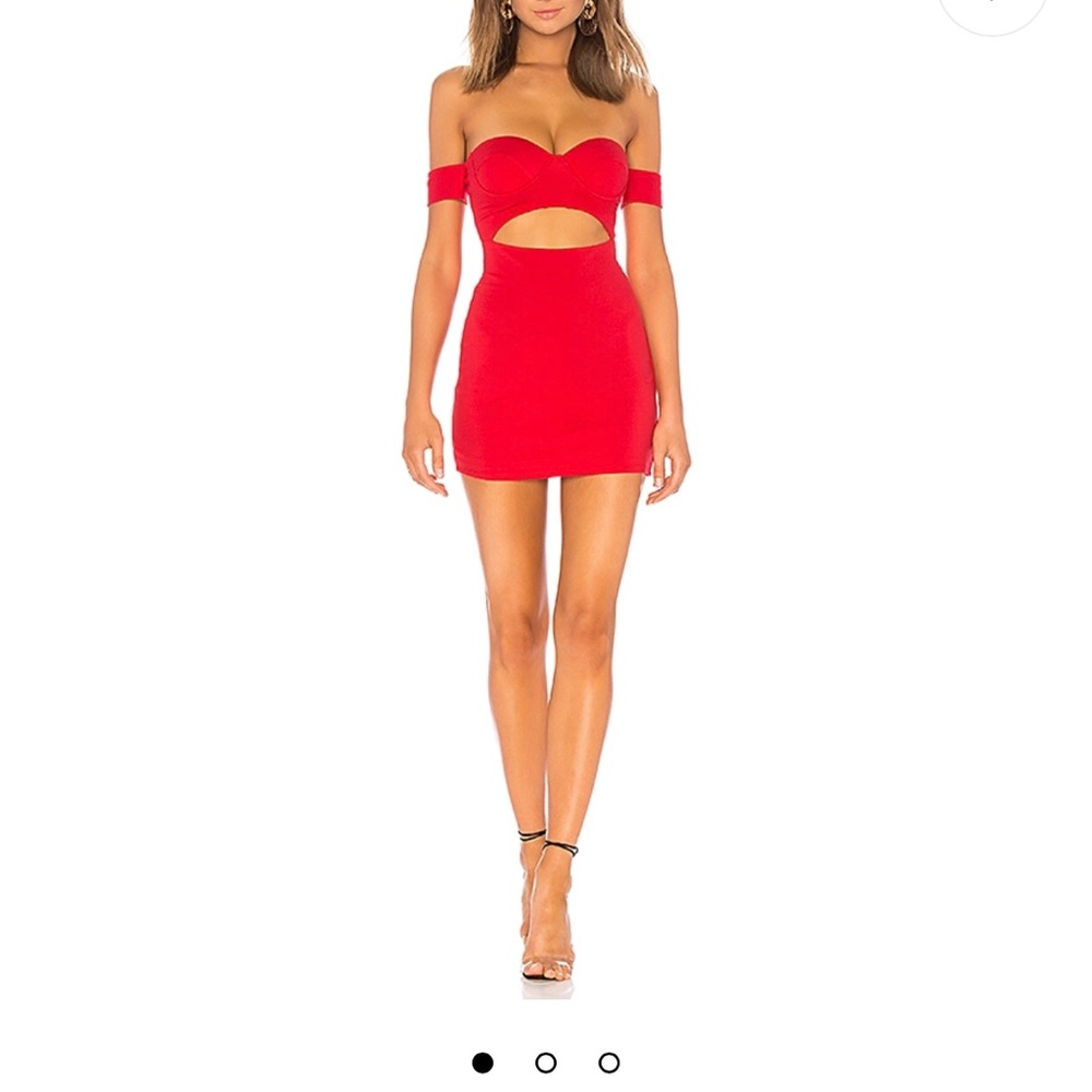 Red Mini Dress brand H:ours purchased at revolve. Worn once.